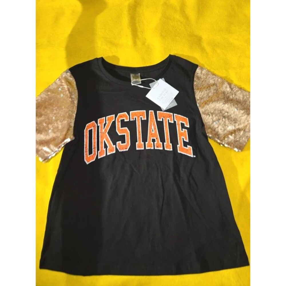 Gameday Couture OK State Women's Small Sequin Shirt (BLOC-27)